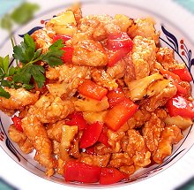 Pineapple Chicken With Sweet and Sour Sauce